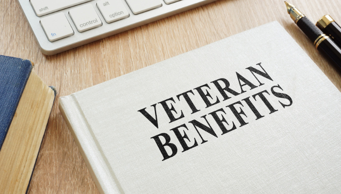 Veteran Benefits book on desk