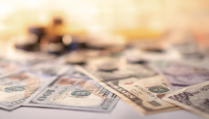 Photo of money on a table